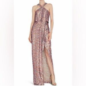 sachin and babi light blue dress Bcbgmaxazria yellow dress main image 1